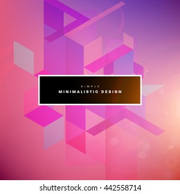 Geometric Vector Background. Triangles Pattern for Business Presentations, Application Cover and Web Site Design