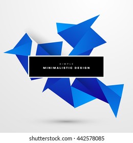 Geometric Vector Background. Triangles Pattern for Business Presentations, Application Cover and Web Site Design