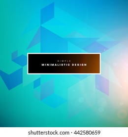 Geometric Vector Background. Triangles Pattern for Business Presentations, Application Cover and Web Site Design