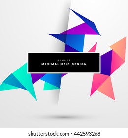 Geometric Vector Background. Triangles Pattern for Business Presentations, Application Cover and Web Site Design