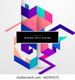 Geometric Vector Background. Triangles Pattern for Business Presentations, Application Cover and Web Site Design