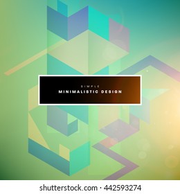 Geometric Vector Background. Triangles Pattern for Business Presentations, Application Cover and Web Site Design