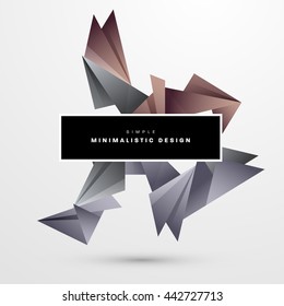 Geometric Vector Background. Triangles Pattern for Business Presentations, Application Cover and Web Site Design