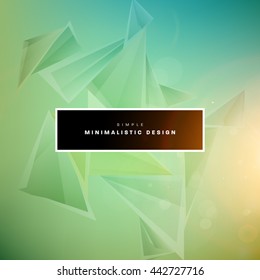 Geometric Vector Background. Triangles Pattern for Business Presentations, Application Cover and Web Site Design