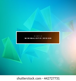 Geometric Vector Background. Triangles Pattern for Business Presentations, Application Cover and Web Site Design