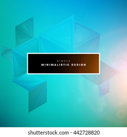 Geometric Vector Background. Triangles Pattern for Business Presentations, Application Cover and Web Site Design