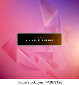 Geometric Vector Background. Triangles Pattern for Business Presentations, Application Cover and Web Site Design