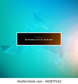 Geometric Vector Background. Triangles Pattern for Business Presentations, Application Cover and Web Site Design