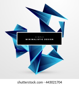 Geometric Vector Background. Triangles Pattern for Business Presentations, Application Cover and Web Site Design
