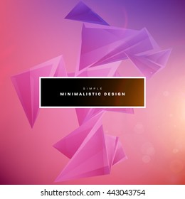 Geometric Vector Background. Triangles Pattern for Business Presentations