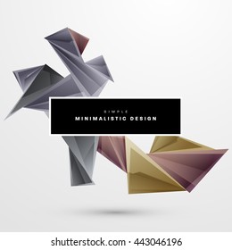 Geometric Vector Background. Triangles Pattern for Business Presentations