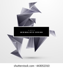 Geometric Vector Background. Triangles Pattern for Business Presentations