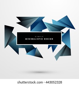 Geometric Vector Background. Triangles Pattern for Business Presentations