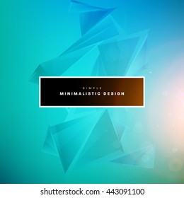 Geometric Vector Background. Triangles Pattern for Business Presentations