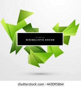 Geometric Vector Background. Triangles Pattern for Business Presentations