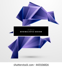 Geometric Vector Background. Triangles Pattern for Business Presentations