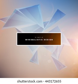 Geometric Vector Background. Triangles Pattern for Business Presentations