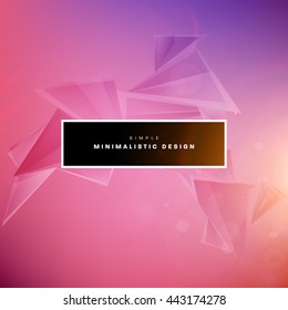 Geometric Vector Background. Triangles Pattern for Business Presentations