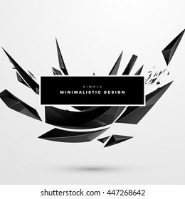 Geometric Vector Background. Triangles Pattern for Business Presentations, Application Cover and Web Site Design.