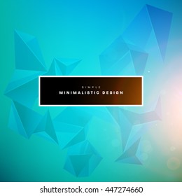 Geometric Vector Background. Triangles Pattern for Business Presentations, Application Cover and Web Site Design.