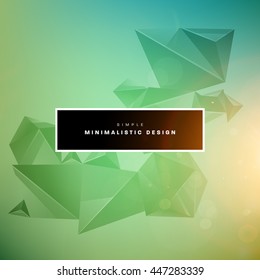Geometric Vector Background. Triangles Pattern for Business Presentations, Application Cover and Web Site Design.