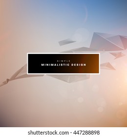Geometric Vector Background. Triangles Pattern for Business Presentations, Application Cover and Web Site Design.