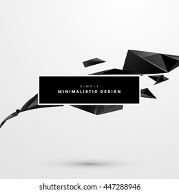Geometric Vector Background. Triangles Pattern for Business Presentations, Application Cover and Web Site Design.