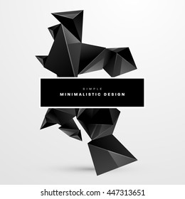 Geometric Vector Background. Triangles Pattern for Business Presentations, Application Cover and Web Site Design.