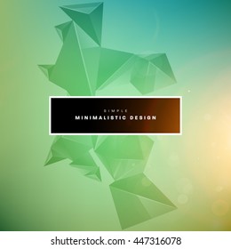 Geometric Vector Background. Triangles Pattern for Business Presentations, Application Cover and Web Site Design.