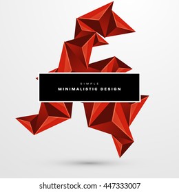 Geometric Vector Background. Triangles Pattern for Business Presentations, Application Cover and Web Site Design.