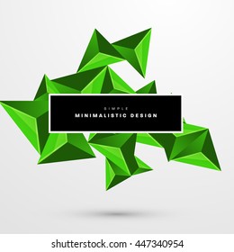 Geometric Vector Background. Triangles Pattern for Business Presentations, Application Cover and Web Site Design.
