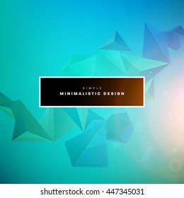 Geometric Vector Background. Triangles Pattern for Business Presentations, Application Cover and Web Site Design.