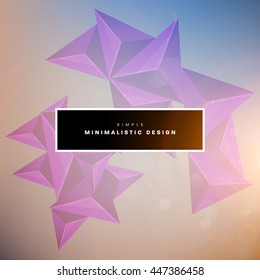 Geometric Vector Background. Triangles Pattern for Business Presentations, Application Cover and Web Site Design.