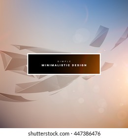 Geometric Vector Background. Triangles Pattern for Business Presentations, Application Cover and Web Site Design.