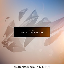 Geometric Vector Background. Triangles Pattern for Business Presentations, Application Cover and Web Site Design.