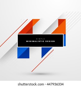 Geometric Vector Background. Triangles Pattern for Business Presentations, Application Cover and Web Site Design.