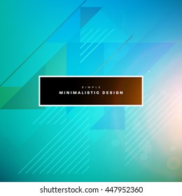 Geometric Vector Background. Triangles Pattern for Business Presentations, Application Cover and Web Site Design.
