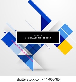 Geometric Vector Background. Triangles Pattern for Business Presentations, Application Cover and Web Site Design.