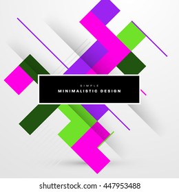 Geometric Vector Background. Triangles Pattern for Business Presentations, Application Cover and Web Site Design.