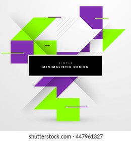Geometric Vector Background. Triangles Pattern for Business Presentations, Application Cover and Web Site Design.
