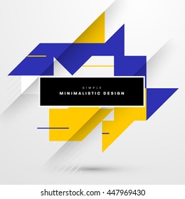 Geometric Vector Background. Triangles Pattern for Business Presentations, Application Cover and Web Site Design.