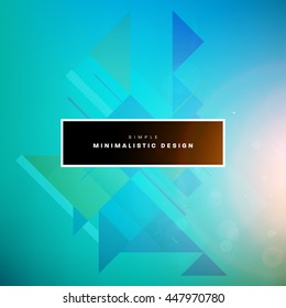 Geometric Vector Background. Triangles Pattern for Business Presentations, Application Cover and Web Site Design.