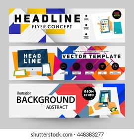 Geometric Vector Background. Triangles Pattern for Business Presentations, Application Cover and Web Site Design.