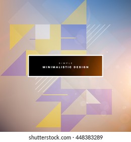 Geometric Vector Background. Triangles Pattern for Business Presentations, Application Cover and Web Site Design.