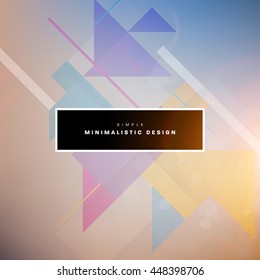 Geometric Vector Background. Triangles Pattern for Business Presentations, Application Cover and Web Site Design.
