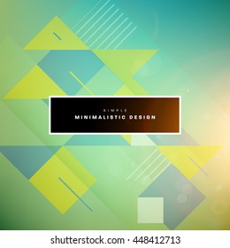 Geometric Vector Background. Triangles Pattern for Business Presentations, Application Cover and Web Site Design.