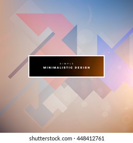 Geometric Vector Background. Triangles Pattern for Business Presentations, Application Cover and Web Site Design.