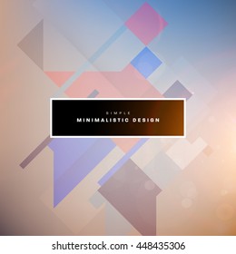 Geometric Vector Background. Triangles Pattern for Business Presentations, Application Cover and Web Site Design.