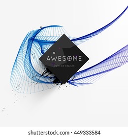Geometric Vector Background. Triangles Pattern for Business Presentations, Application Cover and Web Site Design.