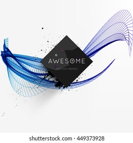 Geometric Vector Background. Triangles Pattern for Business Presentations, Application Cover and Web Site Design.
